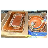 (2) Boxes Mexican Pottery