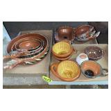 (3) Boxes Mexican Pottery