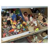 (3) Boxes Dolls & Misc.