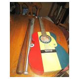 "76" Guitar & Baseball Bat