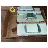 (3) Promo Plastic Cars-Plymouth, Desoto & Olds