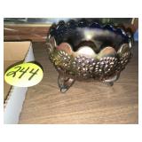 Carnival Orange Tree Blue Footed Bowl