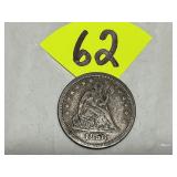 1856 Seated Liberty Quarter