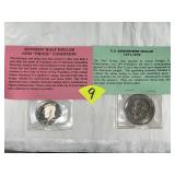 Proof Kennedy Half Dollar & Eisenhower Dollar