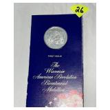 Bicentennial Wisconsin Sterling Silver Medallion