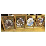 Hamms Set of 4 "Bears" Mirrors