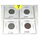 (4) V Nickels