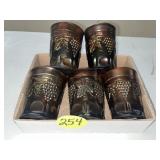Carnival Grape & Cable Amethyst 5 Tumblers