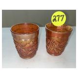 Carnival Marigold 2 Grape Tumblers