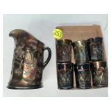 Carnival Singing Birds Amethyst 7 Piece Water Set