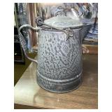 Gray Enamel Ranch Pot