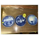 (3) Royal Copenhagen Event Plates