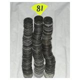 (118) Steel Zinc War Pennies 1943