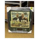 Framed Brett Favre & Bart Starr Auto Print 20/100