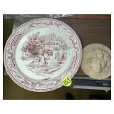 Round Metal Tray & Wall Hanging