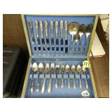 Rogers Silver Plate Service w/Case
