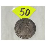 1854 Seated Half Dollar