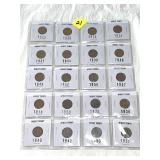 (20) Wheat Cents