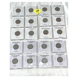 (20) Jefferson Nickels