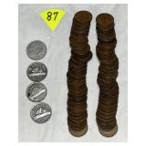 (66) Canada Pennies & (4) Canada Nickels