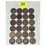 (24) Indian Head Cents
