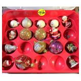 (2) Containers Christmas Ornaments