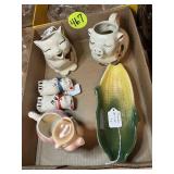 Shawnee Creamers, Cord Dish & Misc.