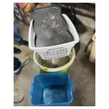 (3) Clothes Baskets, Shoe Tray & Tote