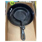 (2) Cast Iron Skillets
