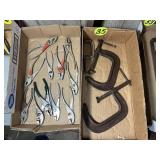 (2) Boxes Clamps & Pliers