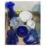 Shirley Temple Creamer & Blue Violin Bottle