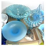 Blue Pedestal Vase & Jack in Pulpit