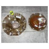 Iridescent Iris & Floragold Depression Bowls
