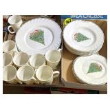 (2) Boxes Plates Bowls & Cups