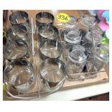 (2) Tumbler Sets Glass