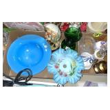 (2) Boxes Lamps & Misc. Glassware