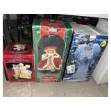 (3) Boxes Lighted Decor & Glass Sculpture
