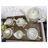 RS Prussia Teapot, Creamer & Sugar