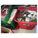 (2) Totes Lights & Christmas Decor