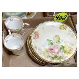 Royal Rudolstadt Plates & Unmarked RS Prussia Cups