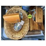 Wicker Basket & Jewelry Box