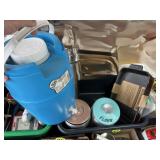 Blue Tote w/Water Cooler, Nonstick Baking Pan &...