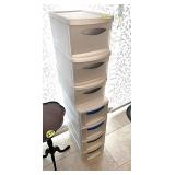 (7) Plastic Drawers