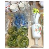 Drinking Glasses & Bud Vase