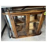 Small Curio Cabinet w/Curved Ends