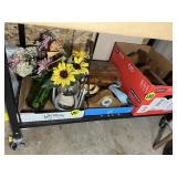 (3) Boxes Book Holders, Jewelry Box & Misc.