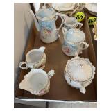RS Prussia Teapot, Creamer, Sugar & Unmarked...
