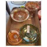Carnival Glass 4 Pieces