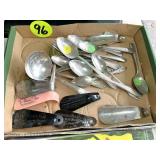 Silver Plate Spoons & Shoe Molds