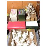 (2) Boxes Snowbabies & Bunnies